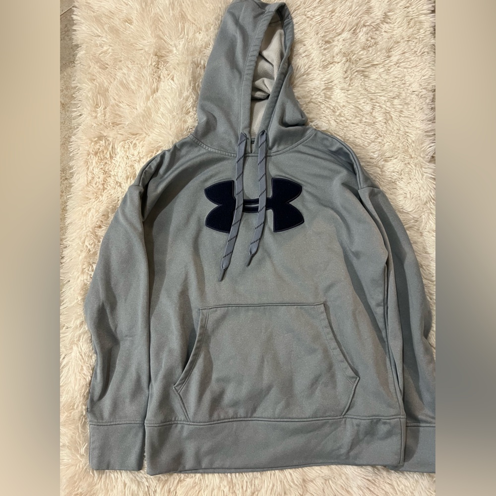 Under Armour Sweatshirt, blue/gray , XS